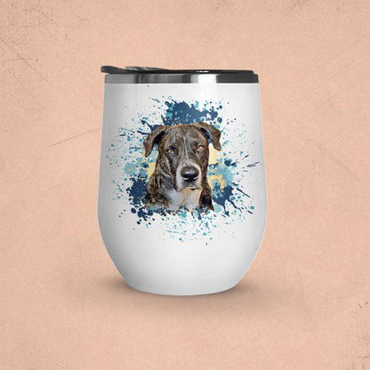 Custom Pet Art Wine Tumbler - Pop Your Pup!™
