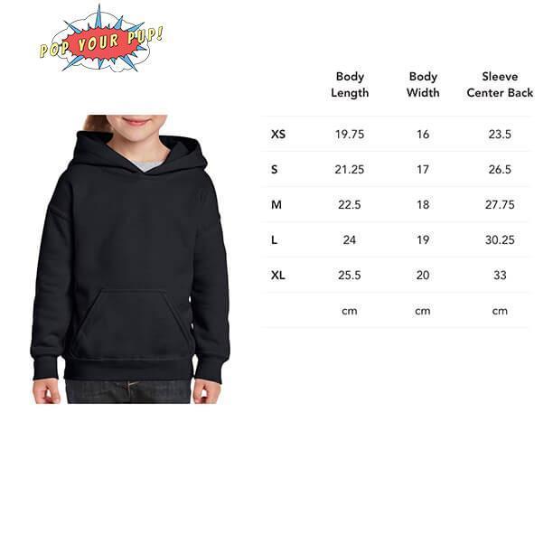 Custom Pet Art Youth Hoodie - Custom pet art of your dog or cat by pop-your-pup