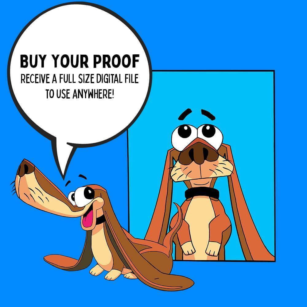 Digital Proof - Custom pet art of your dog or cat by pop-your-pup