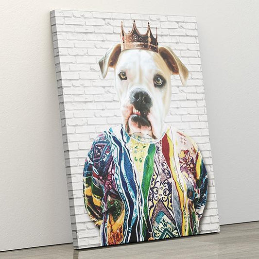 Notorious D.O.G. - Canvas Wrap - Custom pet art of your dog or cat by pop-your-pup