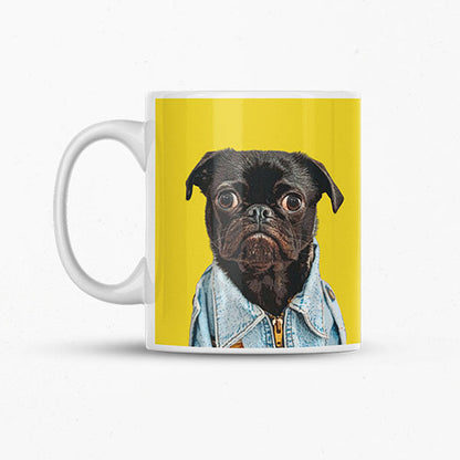 Original Pet Pop Art Coffee Mugs - Custom pet art of your dog or cat by pop-your-pup