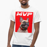 Original Pet Pop Art Mens Crew Neck T-shirt - Custom pet art of your dog or cat by pop-your-pup