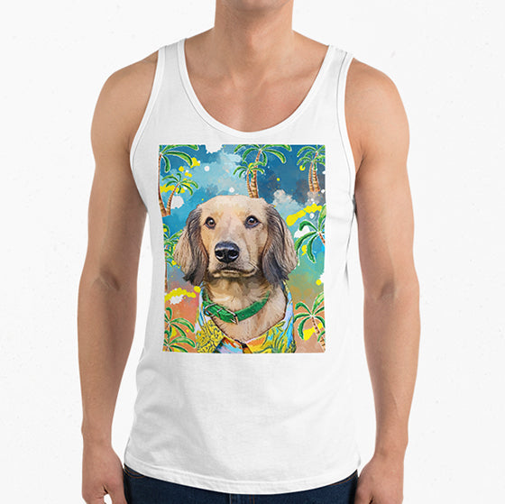 Original Pet Pop Art Mens Tank - Custom pet art of your dog or cat by pop-your-pup