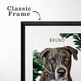 Pop Chic Framed Gallery Print - Custom pet art of your dog or cat by pop-your-pup