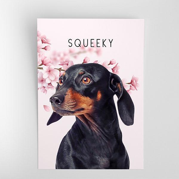 Pop Chic Poster Unframed - Custom pet art of your dog or cat by pop-your-pup