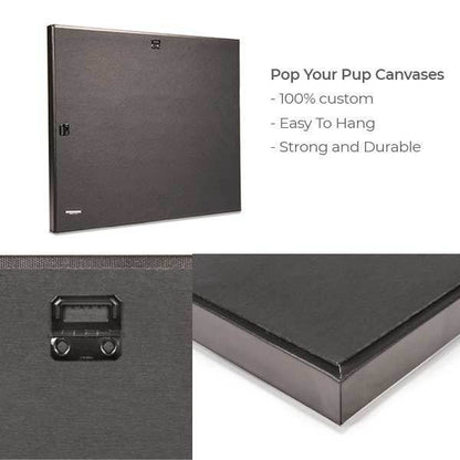Pop Icon Canvas Wrap - Custom pet art of your dog or cat by pop-your-pup