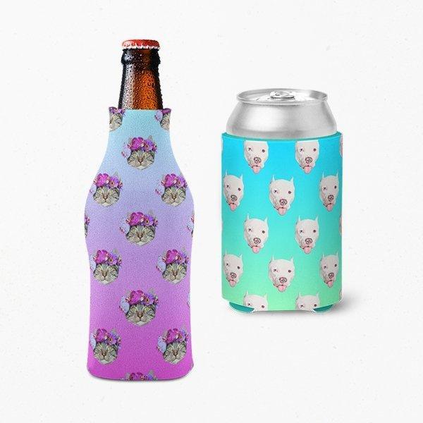 Custom Pet Art Drink Koozie - Pop Your Pup!™