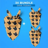 3x Pet Bandana Bundle