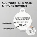 All The Bitches Love Me Pet Tag
