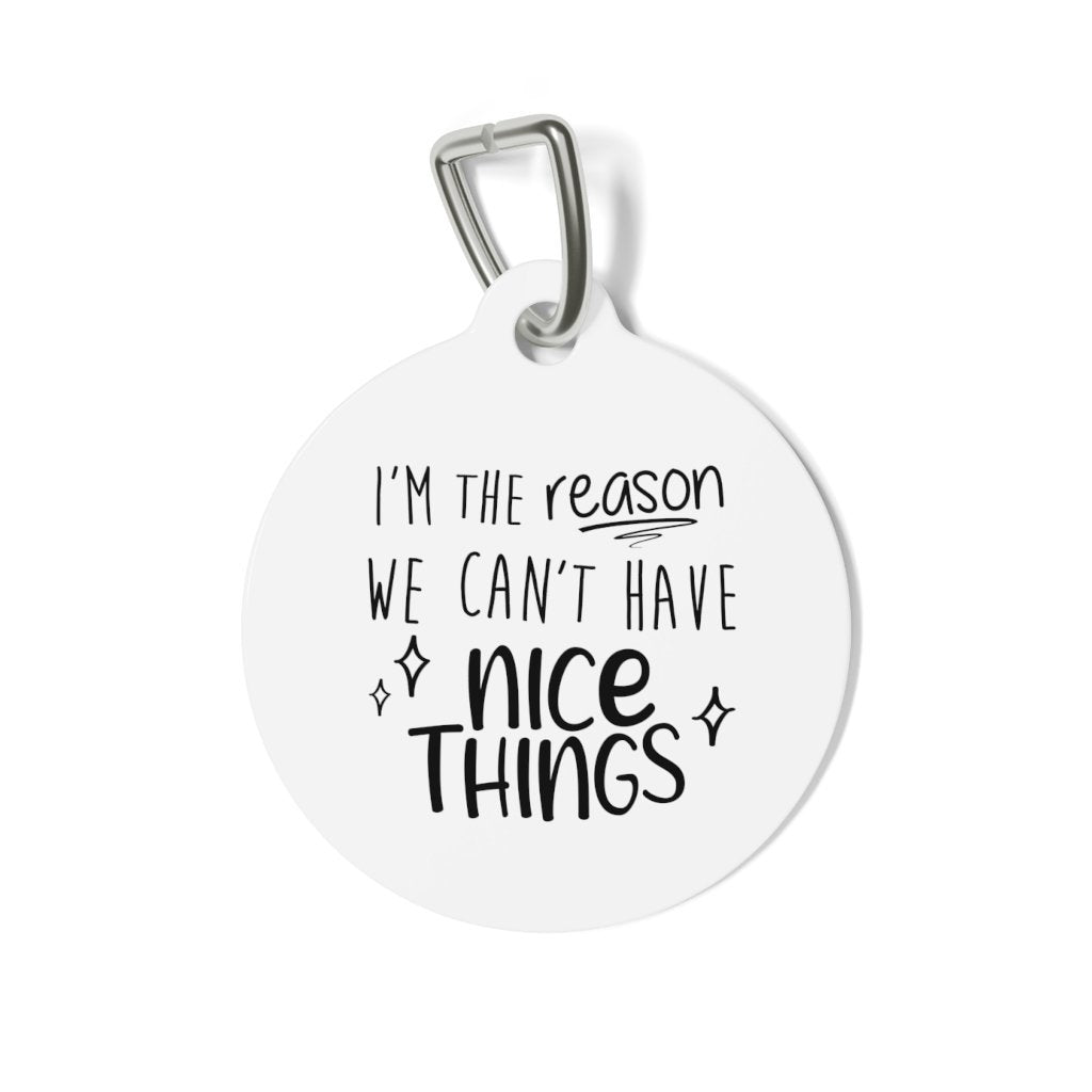 Cant Have Nice Things Pet Tag