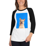Custom Pet Art 3-4th Sleeve Shirt - Pop Your Pup!™