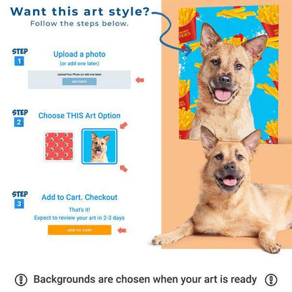 Custom Pet Art All Over Print Tee - Pop Your Pup!™