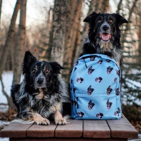canvas mini backpack dogs Custom Pet Art Backpack – Pop Your Pup!™