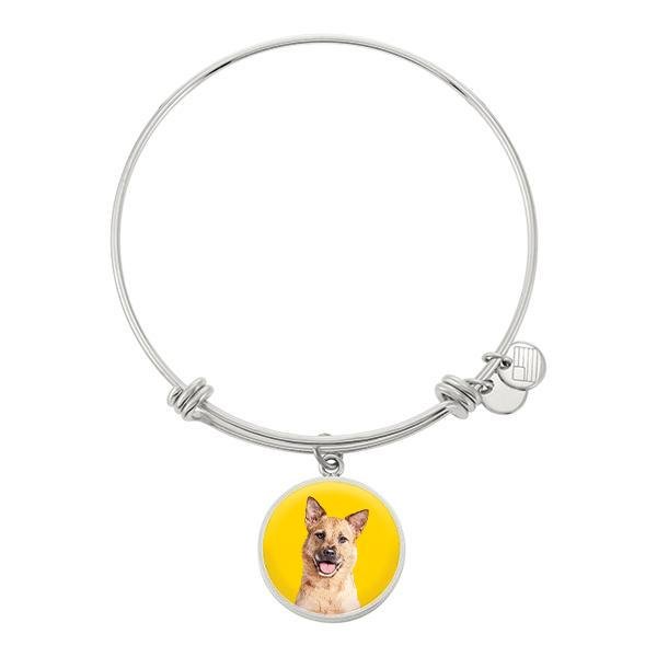Custom Pet Art - Circle Bangle Bracelet - Pop Your Pup!™
