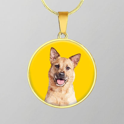 Custom Pet Art - Circle Necklace - Pop Your Pup!™