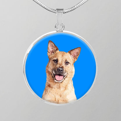 Custom Pet Art - Circle Necklace - Pop Your Pup!™