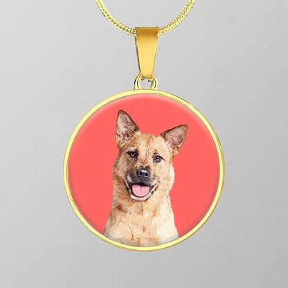 Custom Pet Art - Circle Necklace - Pop Your Pup!™