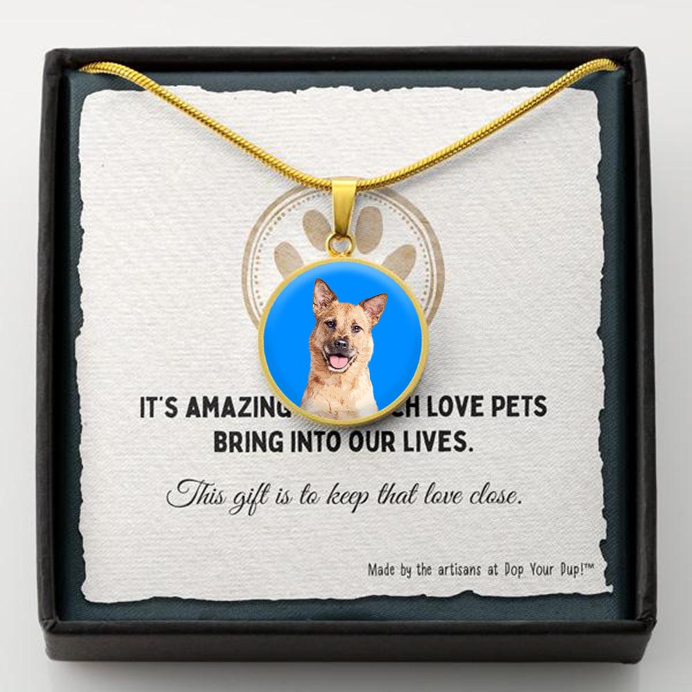 Custom Pet Art - Circle Necklace - Pop Your Pup!™