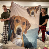 Custom Pet Art Fleece Blanket
