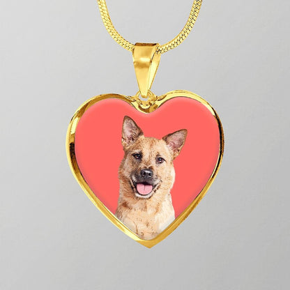 Custom Pet Art - Heart Necklace - Pop Your Pup!™