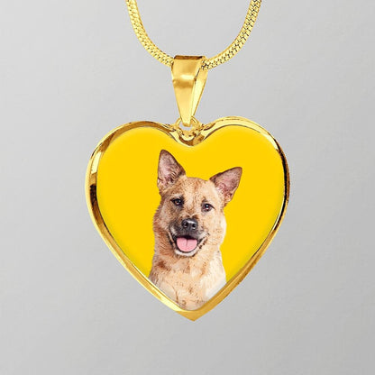 Custom Pet Art - Heart Necklace - Pop Your Pup!™