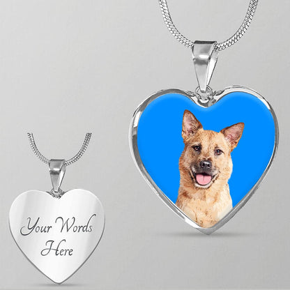 Custom Pet Art - Heart Necklace - Pop Your Pup!™