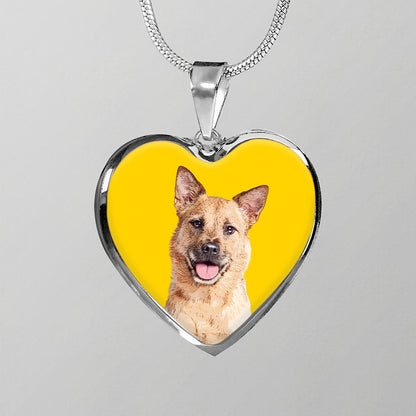 Custom Pet Art - Heart Necklace - Pop Your Pup!™