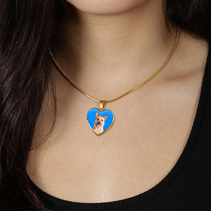 Custom Pet Art - Heart Necklace - Pop Your Pup!™