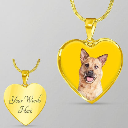 Custom Pet Art - Heart Necklace - Pop Your Pup!™