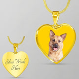 Custom Pet Art - Heart Necklace - Pop Your Pup!™