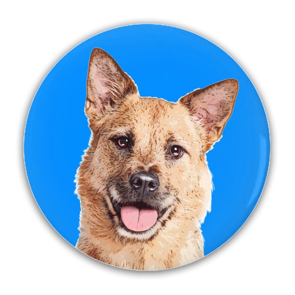 Custom Pet Art Pin Buttons - Pop Your Pup!™