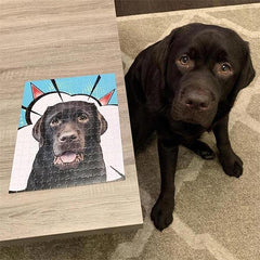 Personalized 25 Pc Horizontal Pet Photo Puzzle