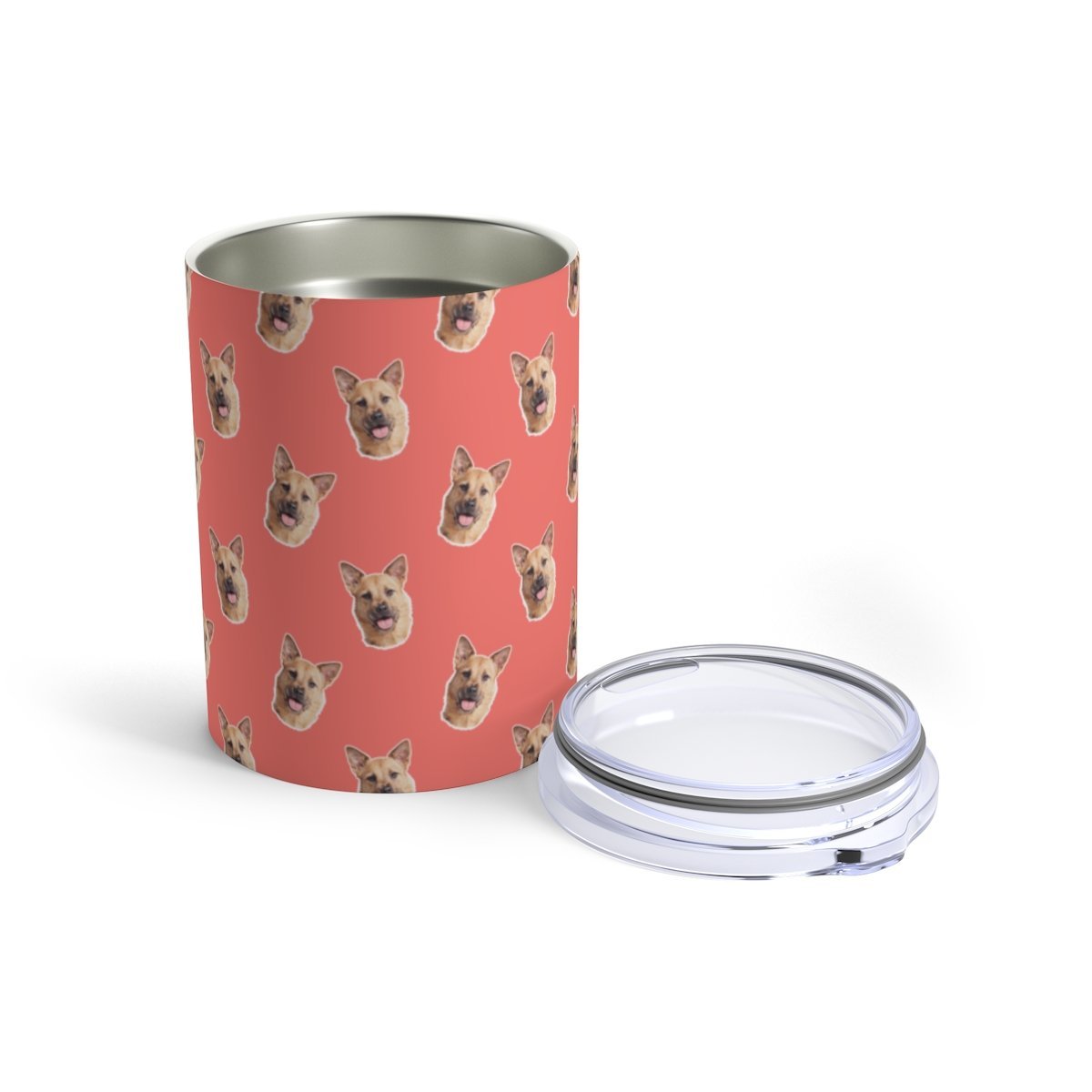 Custom Pet Art Stainless Steel Tumbler 10 oz - Pop Your Pup!™