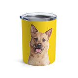 Custom Pet Art Stainless Steel Tumbler 10 oz - Pop Your Pup!™