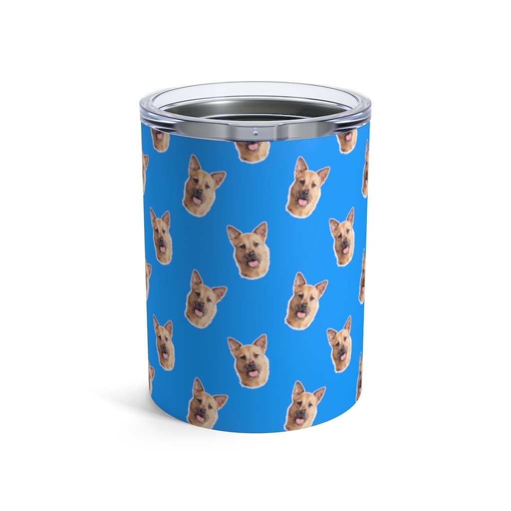 Custom Pet Art Stainless Steel Tumbler 10 oz - Pop Your Pup!™