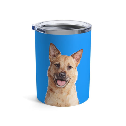 Custom Pet Art Stainless Steel Tumbler 10 oz - Pop Your Pup!™