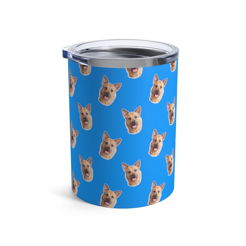 Custom Pet Art Stainless Steel Tumbler 10 oz - Pop Your Pup!™