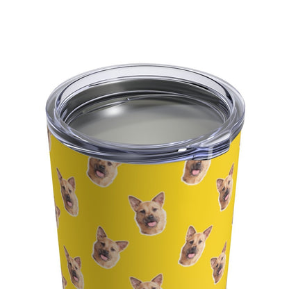 Custom Pet Art Stainless Steel Tumbler 10 oz - Pop Your Pup!™