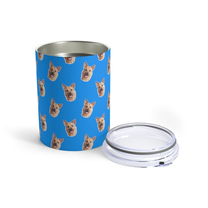 Custom Pet Art Stainless Steel Tumbler 10 oz - Pop Your Pup!™