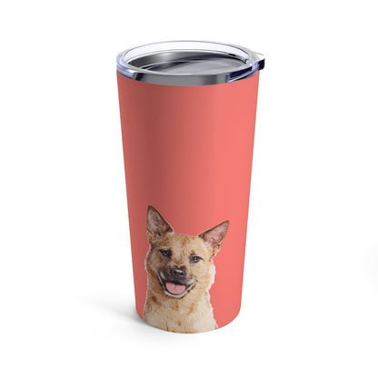 Custom Pet Art Stainless Steel Tumbler 20 oz - Pop Your Pup!™