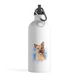 Custom Pet Art Stainless Steel Water Bottle - Pop Your Pup!™