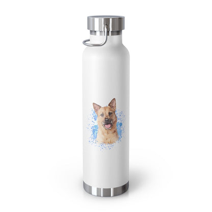 Custom Pet Art Vacuum Insulated Bottle - Pop Your Pup!™