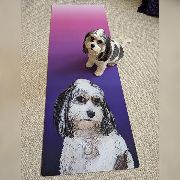 Cute Corgi Pattern Yoga Mat, Zazzle