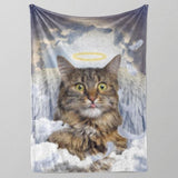 Pet icon Renaissance dog art Fleece Blanket Angel