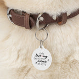 Only Love Bed And Mama Pet Tag