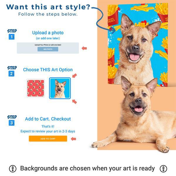 Original Pet Pop Art Bib - Pop Your Pup!™