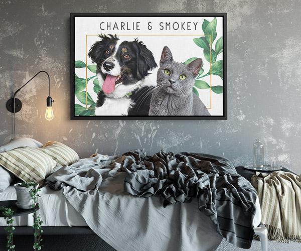 Pop Chic Modern Framed Canvas