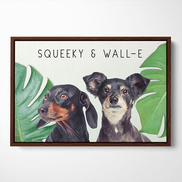 Pop Chic Modern Framed Canvas