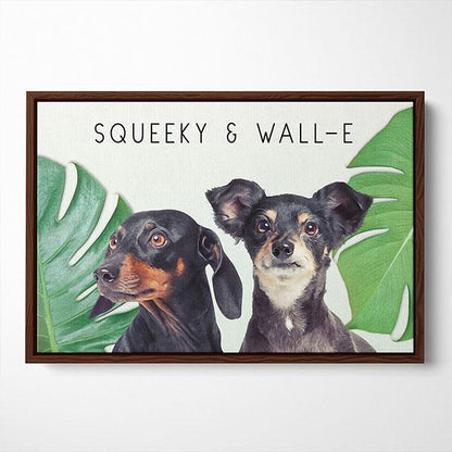 Pop Chic Modern Framed Canvas