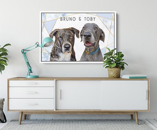 Pop Chic Modern Framed Canvas